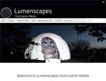 Tablet Screenshot of lumenscapes.com